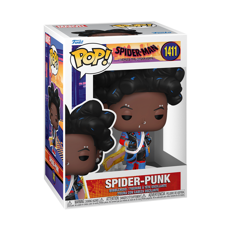 Load image into Gallery viewer, Funko POP! Marvel: Spider-Man Across the Spider-Verse - Spider-Punk Unmasked Vinyl Figure
