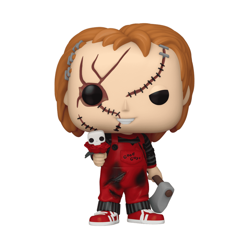 Load image into Gallery viewer, Funko POP! Movies: Chucky - Chucky with Flower (Valentine) Vinyl Figure
