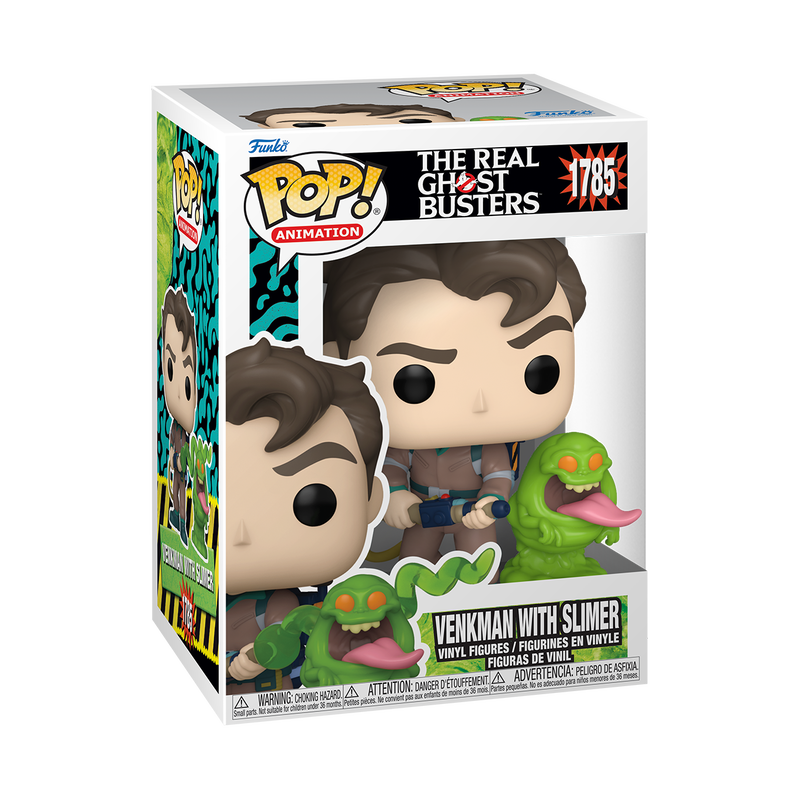 Cargue la imagen en el visor de la galería, Funko Pop &amp; Buddy! Animation: Ghostbusters - Venkman with Slimer The Real Ghostbusters Vinyl Figure
