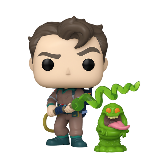 Funko Pop & Buddy! Animation: Ghostbusters - Venkman with Slimer The Real Ghostbusters Vinyl Figure