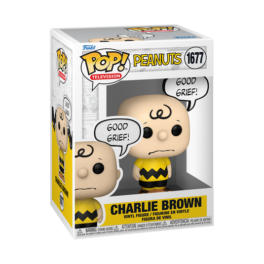 Funko POP! Television: Peanuts - Charlie Brown (Good Grief!) Vinyl Figure