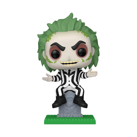 Funko POP! Movies: Beetlejuice 2 - Plus Beetlejuice on Tombstone Vinyl Figure