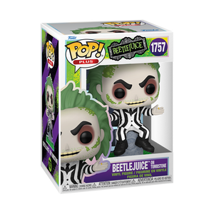 Funko POP! Movies: Beetlejuice 2 - Plus Beetlejuice on Tombstone Vinyl Figure