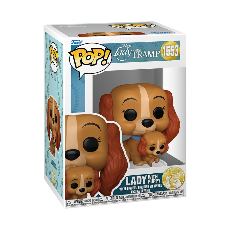 Chargez l&#39;image dans la visionneuse de la galerie, Funko POP! Disney Lady And The Tramp - Lady with Puppy Vinyl Figure
