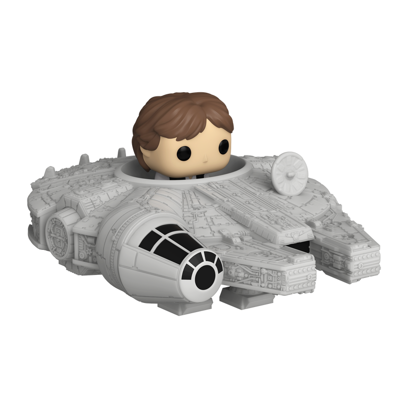 Cargue la imagen en el visor de la galería, Funko Bitty POP! Rides: Star Wars - Han Solo and The Millennium Falcon Vinyl Figure
