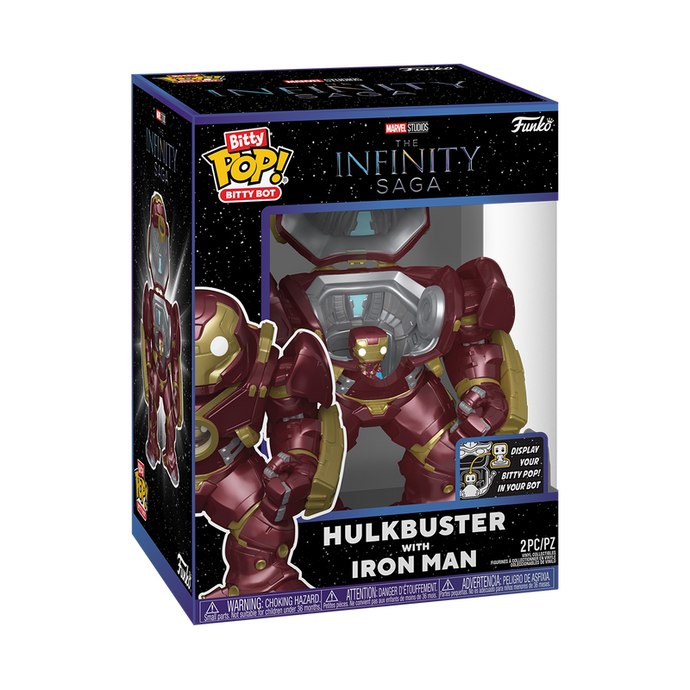 Funko Bitty Pop! Marvel: The Infinity Saga - Bitty Bot Hulkbuster with Iron Man Vinyl Figure