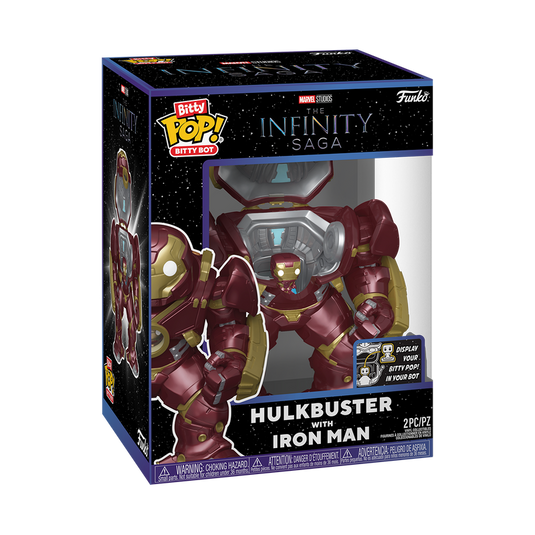 Funko Bitty Pop! Marvel: The Infinity Saga - Bitty Bot Hulkbuster with Iron Man Vinyl Figure