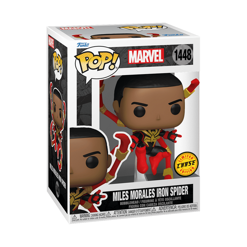 Cargue la imagen en el visor de la galería, Funko POP! Marvel Miles Morales - Iron Spider with Chase Vinyl Figure
