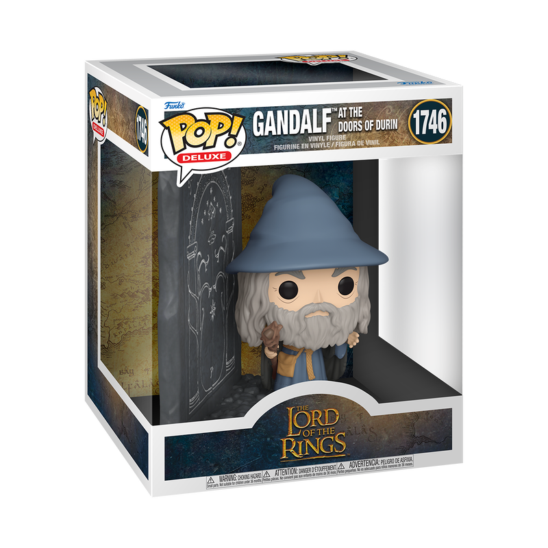 Load image into Gallery viewer, Funko POP! Deluxe: The Lord of the Rings - Gandalf with Doors of Durin Vinyl Figure
