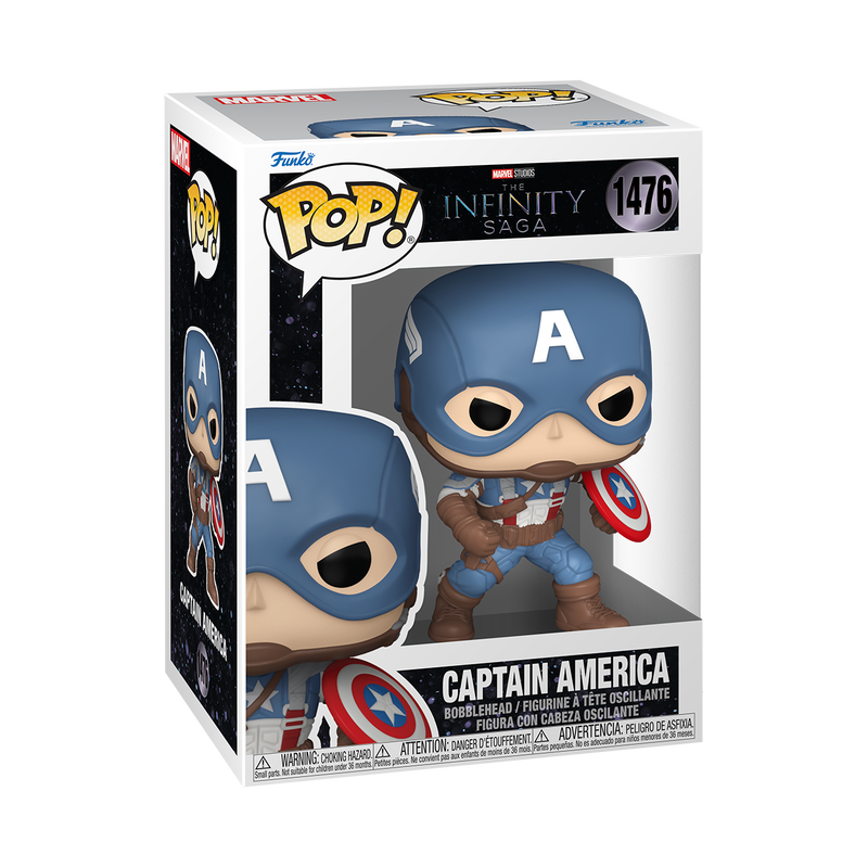 Cargue la imagen en el visor de la galería, Funko POP! Marvel: The Infinity Saga - Captain America with Helmet (The First Avenger) Vinyl Figure
