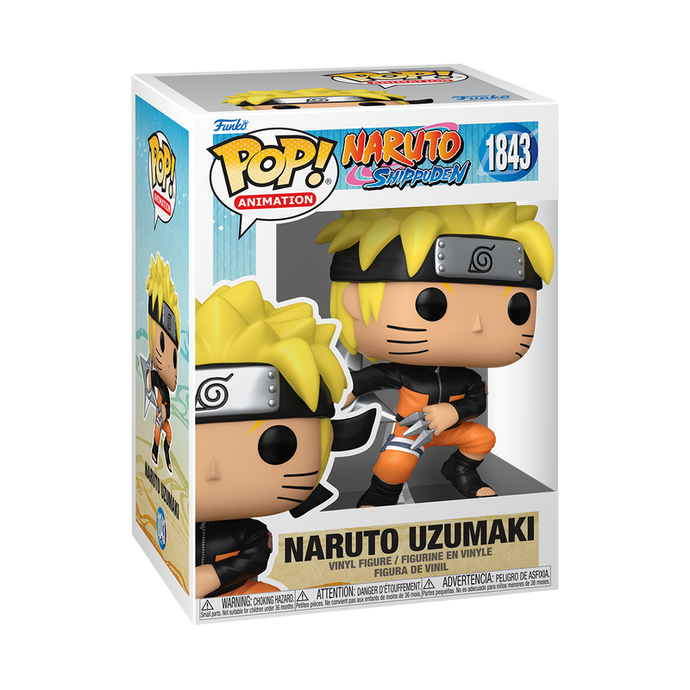 Funko POP Animation: Naruto - Naruto Uzumaki with Kunai & Shuriken W/Chase Vinyl Figure