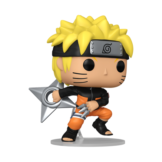 Funko POP Animation: Naruto - Naruto Uzumaki with Kunai & Shuriken W/Chase Vinyl Figure