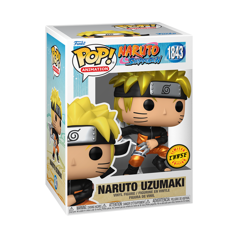 Cargue la imagen en el visor de la galería, Funko POP Animation: Naruto - Naruto Uzumaki with Kunai &amp; Shuriken W/Chase Vinyl Figure
