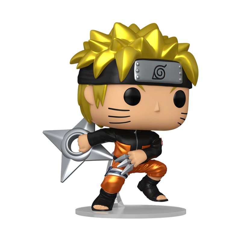 Cargue la imagen en el visor de la galería, Funko POP Animation: Naruto - Naruto Uzumaki with Kunai &amp; Shuriken W/Chase Vinyl Figure
