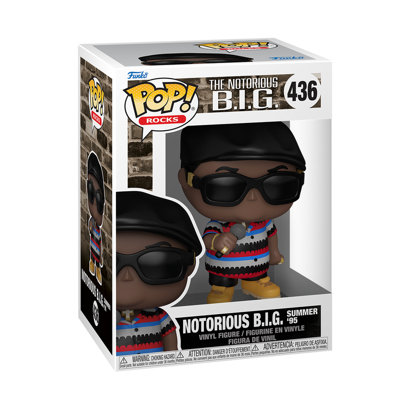 Chargez l&#39;image dans la visionneuse de la galerie, Funko POP! Rocks: The Notorious B.I.G. - Notorious B.I.G. Summer &#39;95 Vinyl Figure
