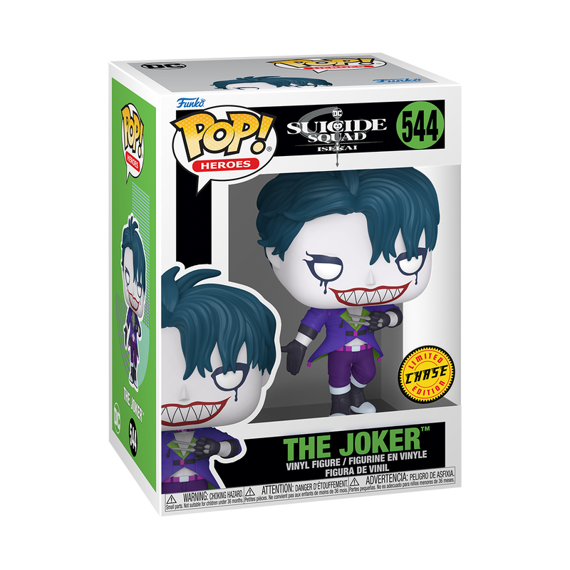 Chargez l&#39;image dans la visionneuse de la galerie, Funko POP! Heroes: DC Suicide Squad Isekai - The Joker W/Chase Vinyl Figure
