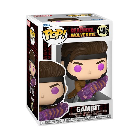 Funko POP! Marvel: Deadpool & Wolverine - Gambit with Charged Cards Vinyl Figure