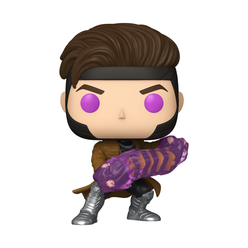 Load image into Gallery viewer, Funko POP! Marvel: Deadpool &amp; Wolverine - Gambit with Charged Cards Vinyl Figure
