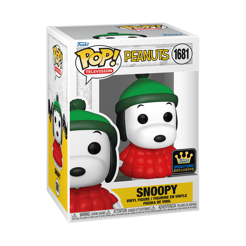 Chargez l&#39;image dans la visionneuse de la galerie, Funko POP! Television: Peanuts - Snoopy in Puffer Jacket W/Chase Vinyl Figure
