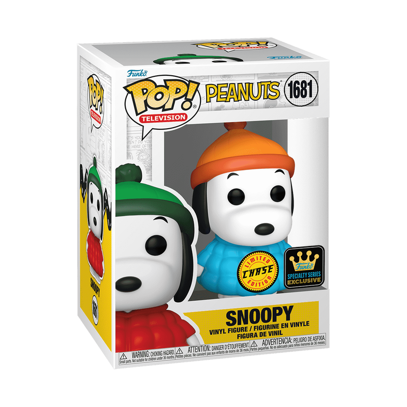 Chargez l&#39;image dans la visionneuse de la galerie, Funko POP! Television: Peanuts - Snoopy in Puffer Jacket W/Chase Vinyl Figure
