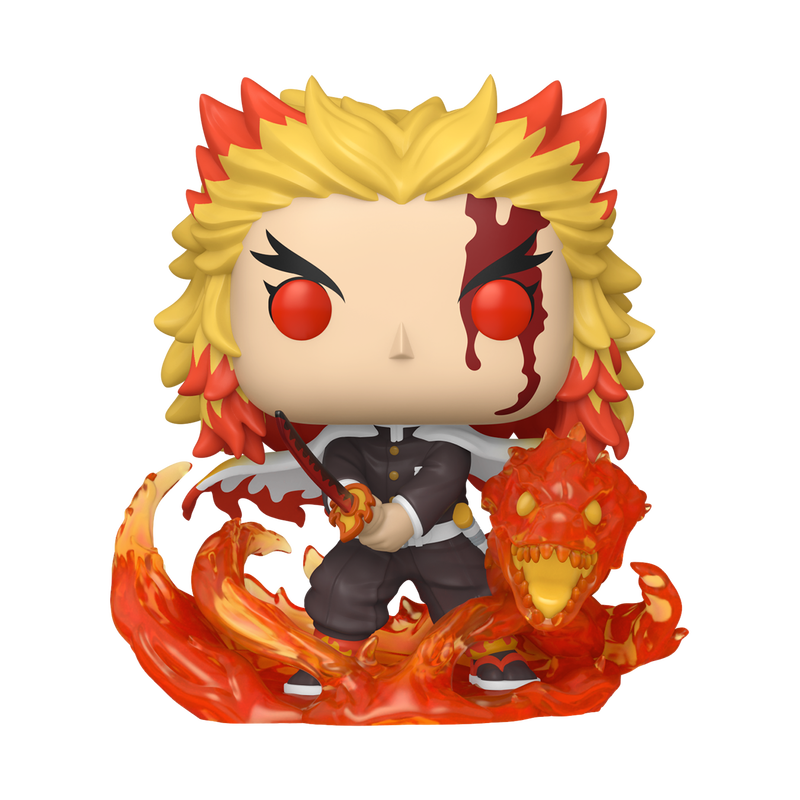 Load image into Gallery viewer, Funko POP! Animation: Demon Slayer - Premium Kyojuro Rengoku 9th Form Vinyl Figure
