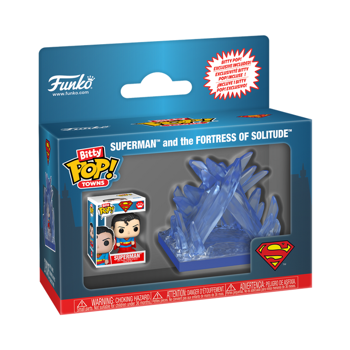 Funko Bitty POP! Town: DC Comics - Superman and the Fortress of Solitude Vinyl Figure