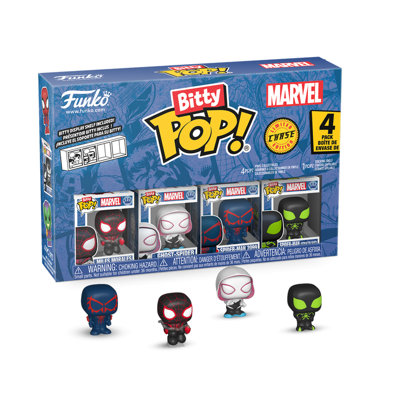 Chargez l&#39;image dans la visionneuse de la galerie, Funko Bitty POP!: Marvel - Spider-Man 4 Pack vinyl Figure
