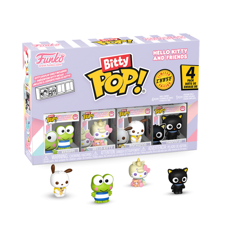 Chargez l&#39;image dans la visionneuse de la galerie, Funko Bitty POP!: Sanrio - Hello Kitty and Friends Characters 4-Pack Vinyl Figure
