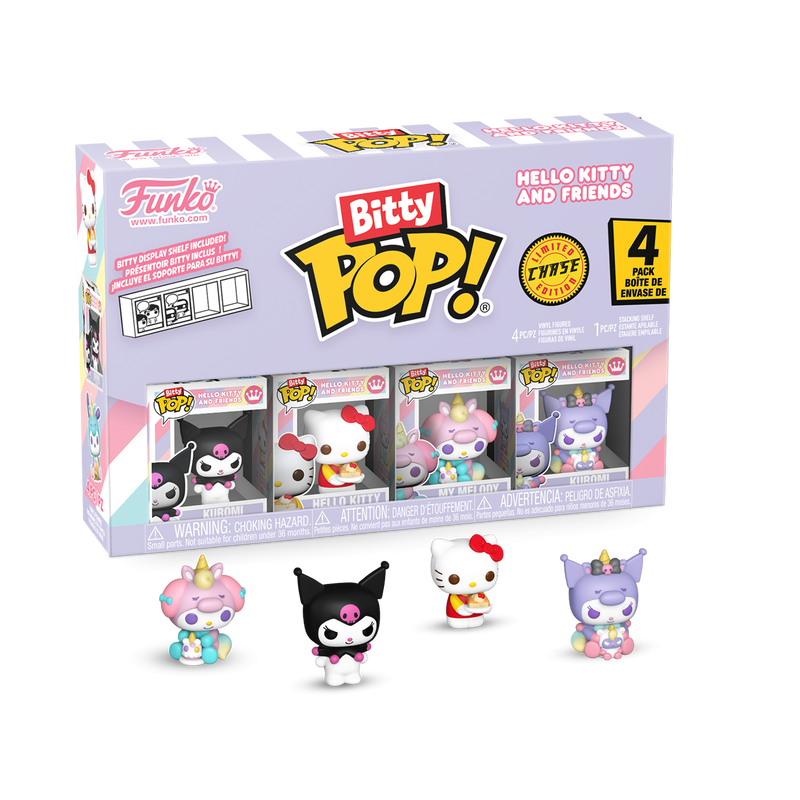 Chargez l&#39;image dans la visionneuse de la galerie, Funko Bitty POP!: Sanrio - Hello Kitty and Friends Characters 4-Pack Vinyl Figure
