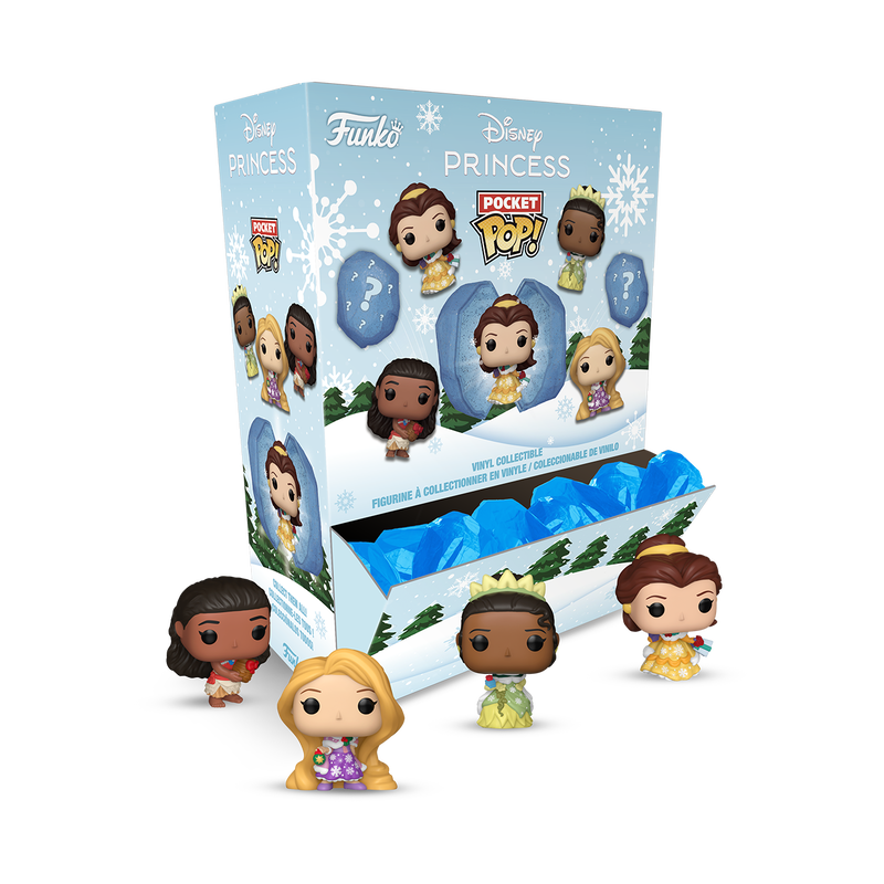 Load image into Gallery viewer, Funko Mystery Pocket POP!: Disney Princess Holiday Ice 1pc Mystery Figure
