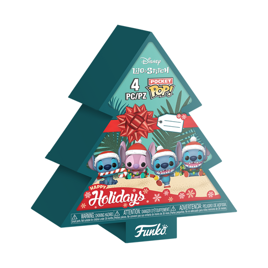 Funko Pocket POP! Lilo & Stitch - Tree Holiday Box 4 Pieces Vinyl Figure