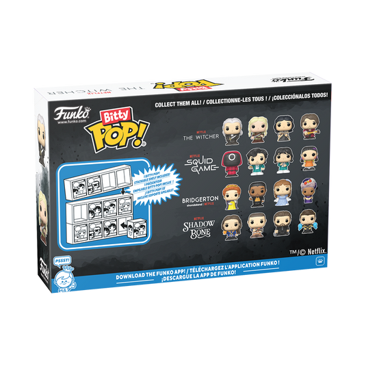 Funko Bitty POP!: Netflix The Witcher - The Witcher Characters 4-Pack Vinyl Figure
