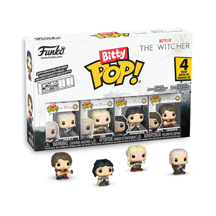 Funko Bitty POP!: Netflix The Witcher - The Witcher Characters 4-Pack Vinyl Figure