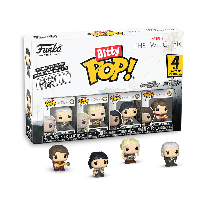 Chargez l&#39;image dans la visionneuse de la galerie, Funko Bitty POP!: Netflix The Witcher - The Witcher Characters 4-Pack Vinyl Figure
