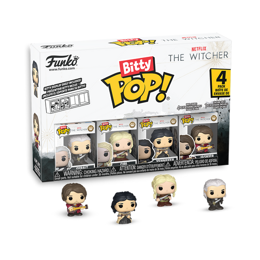 Funko Bitty POP!: Netflix The Witcher - The Witcher Characters 4-Pack Vinyl Figure