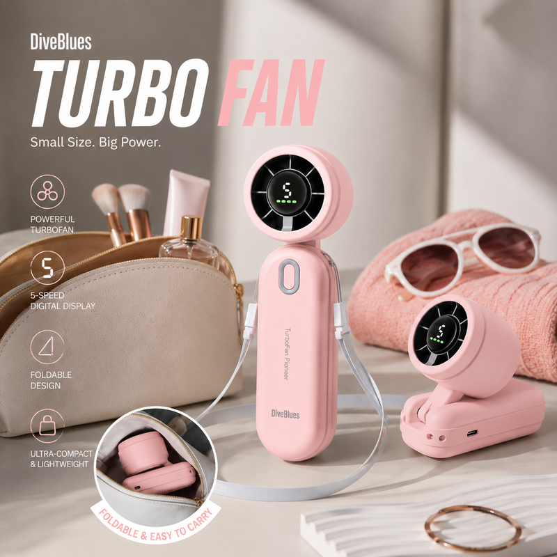 Cargue la imagen en el visor de la galería, Turbo Wind Handheld Fan - Blow Dryer Power Most compact
