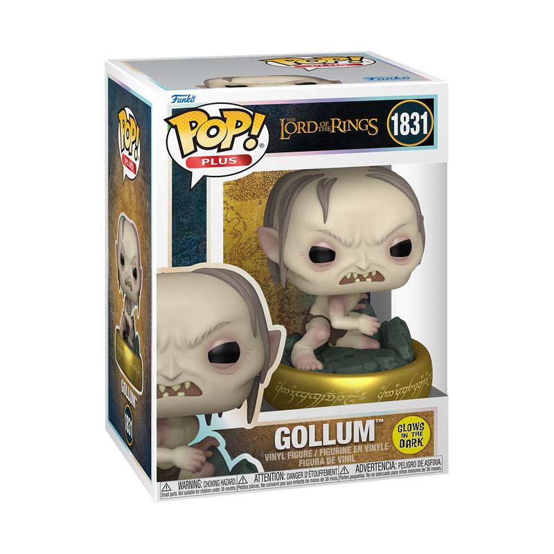 Chargez l&#39;image dans la visionneuse de la galerie, Funko POP! Plus Movies: The Lord of the Rings - Gollum Glow in the Dark Vinyl Figure
