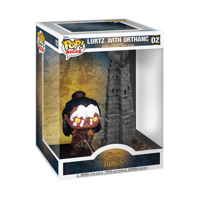 Funko POP! Town: The Lord of the Rings - Lurtz with Orthanc Vinyl Figures