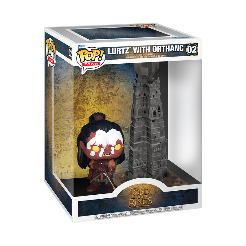 Cargue la imagen en el visor de la galería, Funko POP! Town: The Lord of the Rings - Lurtz with Orthanc Vinyl Figures
