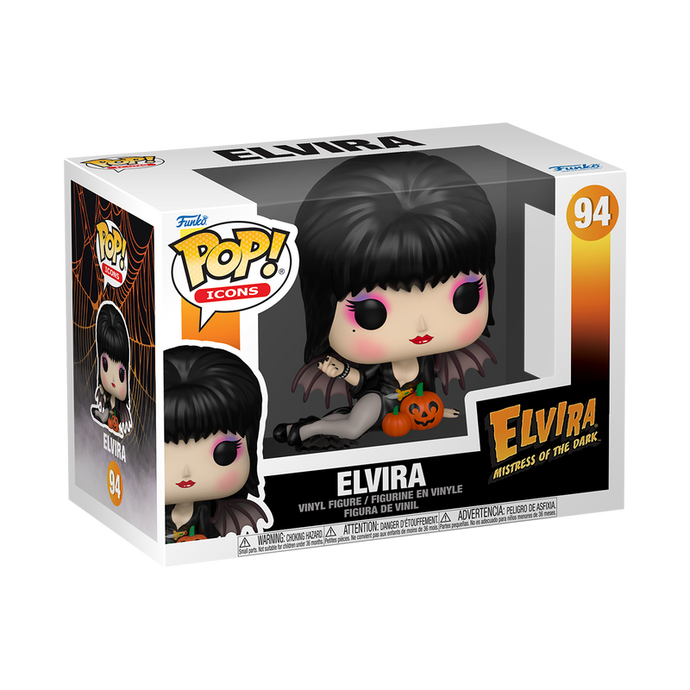 Funko POP! Icons: Elvira Mistress Of The Dark - Elvira with Pumpkins Vinyl Figure