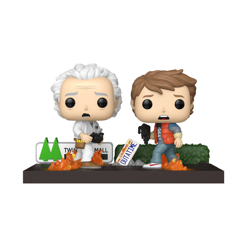 Cargue la imagen en el visor de la galería, Funko POP! Moments: Back to the Future - Doc &amp; Marty Vinyl Figure
