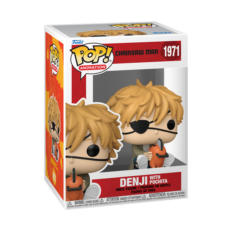 Cargue la imagen en el visor de la galería, Funko POP! Animation: Chainsaw Man - Denji with Pochita Vinyl Figure
