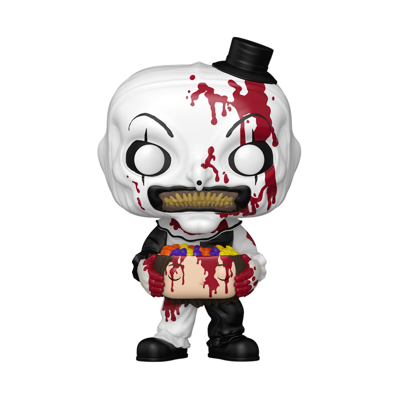 Chargez l&#39;image dans la visionneuse de la galerie, Funko POP! Movies: Terrifier - Art The Clown with Candy Filled Head Vinyl Figure
