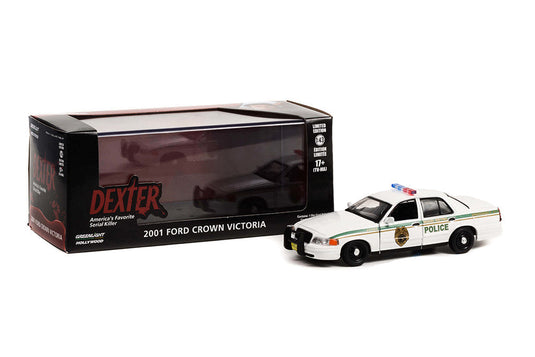 Hollywood Rides: Dexter - Ford Crown Victoria Police Interceptor 1:43 Scale Model Car
