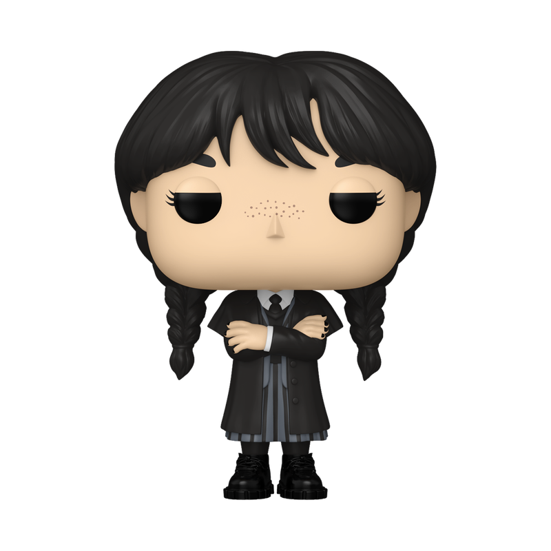Load image into Gallery viewer, Funko POP! TV: The Addams Family - Wednesday Addams Black Coat Vinyl Figure
