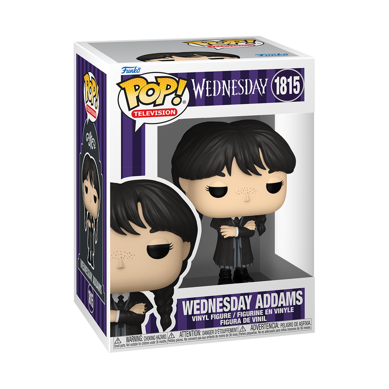 Load image into Gallery viewer, Funko POP! TV: The Addams Family - Wednesday Addams Black Coat Vinyl Figure
