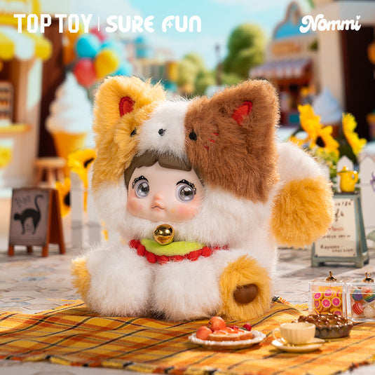 Shopvidi Nommi Sitting Zoo - Series Vinyl Plush Doll Keychain 1 Single Blind Box