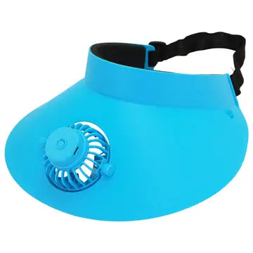 Cap Zone - Women's Matte Pastel 1Pc Electric Fan Sun Visor