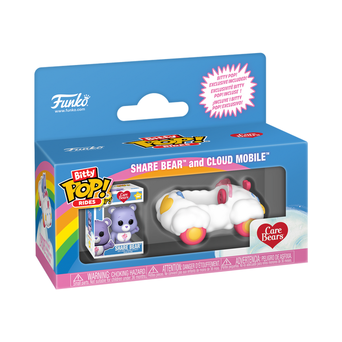 Funko Bitty POP! Rides: Care Bears - Share Bear and Cloud Mobile Vinyl Figure