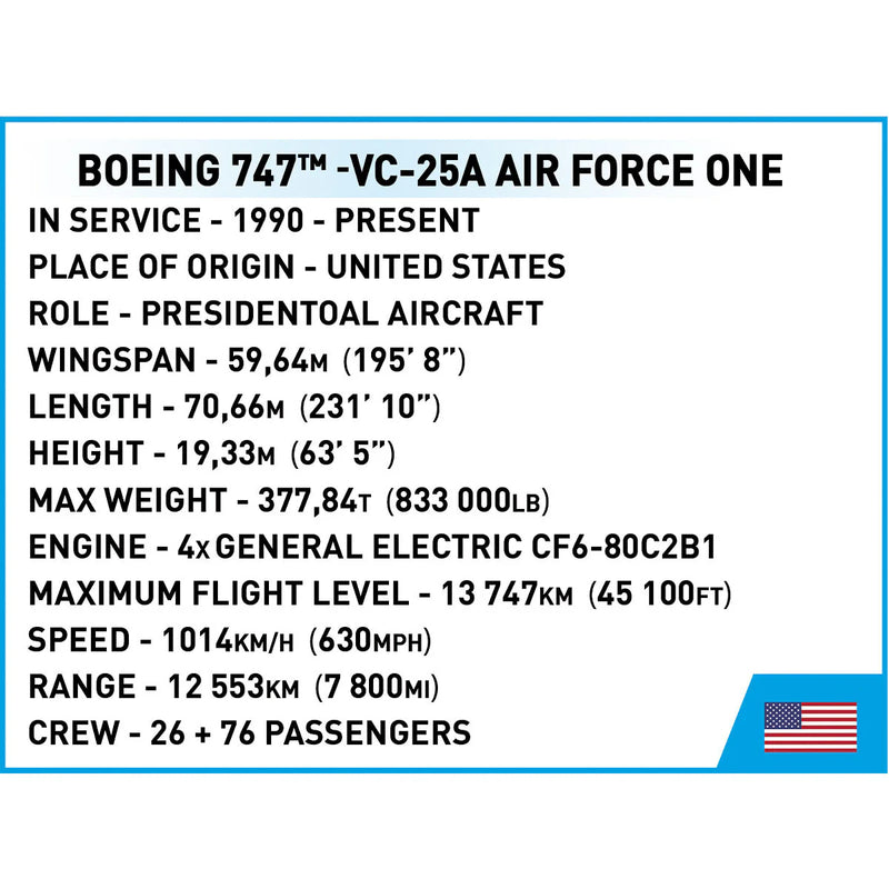 Load image into Gallery viewer, Cobi Boeing - 747 Air Force One Brick Toy

